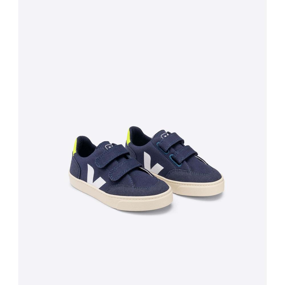 Veja V-12 CANVAS Schoenen Kinderen Blauw | BE 805FDN